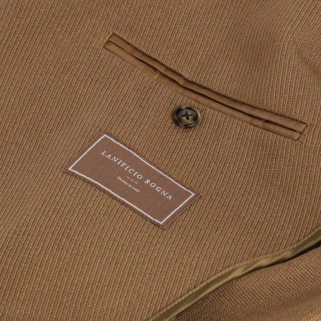 Premium Wool Casual Single Breasted Blazer Jacket for Men - Classic Camel Color - Perfect for Business Casual, Office Wear & Smart Outfits