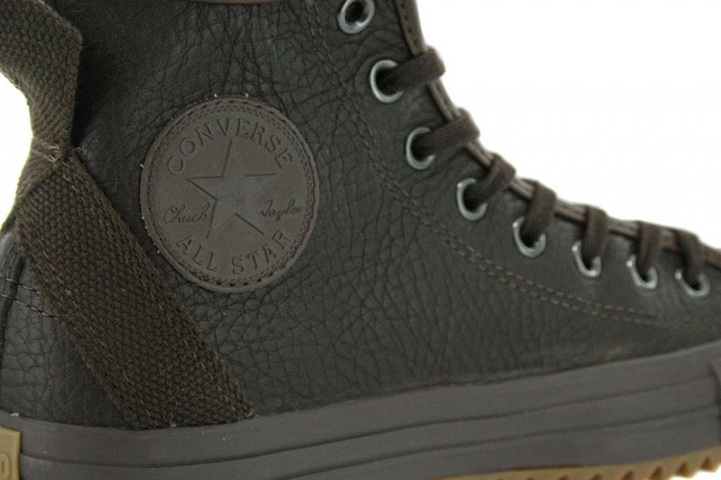 Converse Chuck Taylor All Star Hollis Sneakers - Chocolate Brown High Top Canvas Shoes for Men Size 11.5 | Classic Casual & Streetwear Style for Everyday Wear, Skateboarding, and Urban Fashion
