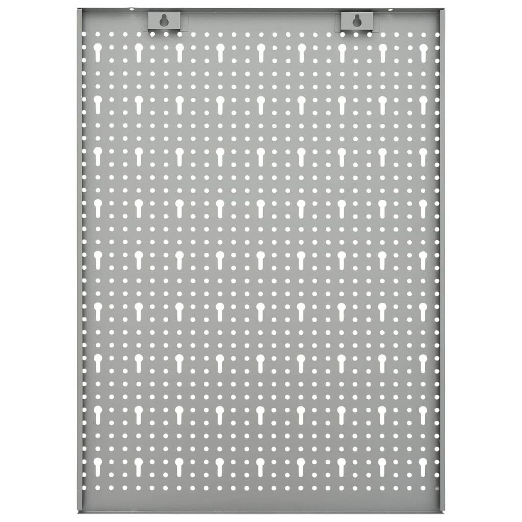 TOPINCN Wall Mounted Pegboard Tool Holder - Heavy Duty Gray Garage Organizer for Tools & Accessories - Perfect for Workshop, Garage, and DIY Storage Organization