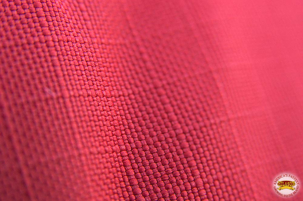 HILASON 1200D Winter Waterproof Horse Blanket with Belly Wrap - 66 Inches, Red | Heavy Duty Polyester Horse Rug for Cold Weather | Ideal for Trail Riding, Barn Use & Outdoor Protection