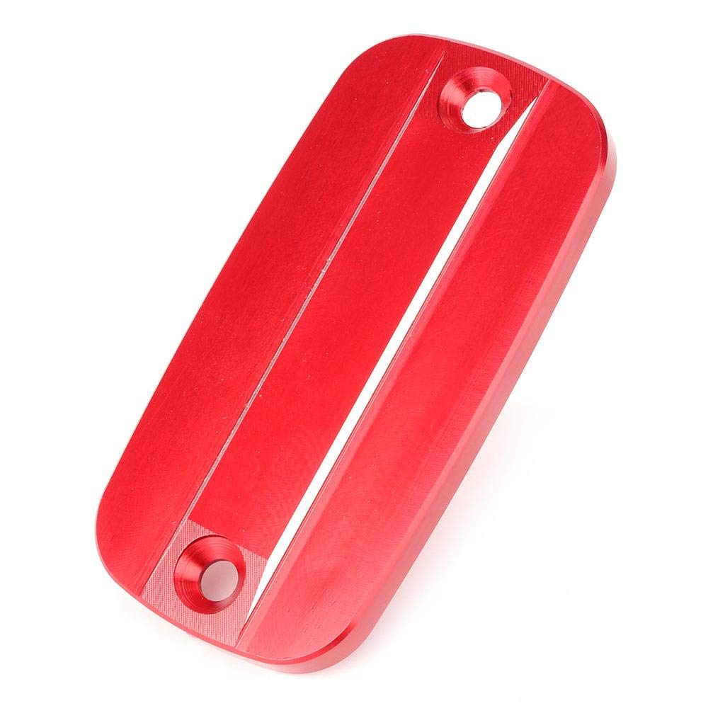 CNC Machined Motorcycle Brake Fluid Reservoir Cap Cover - Compatible with Honda, Red - Upgrade Front & Rear Brake System for Enhanced Performance & Style