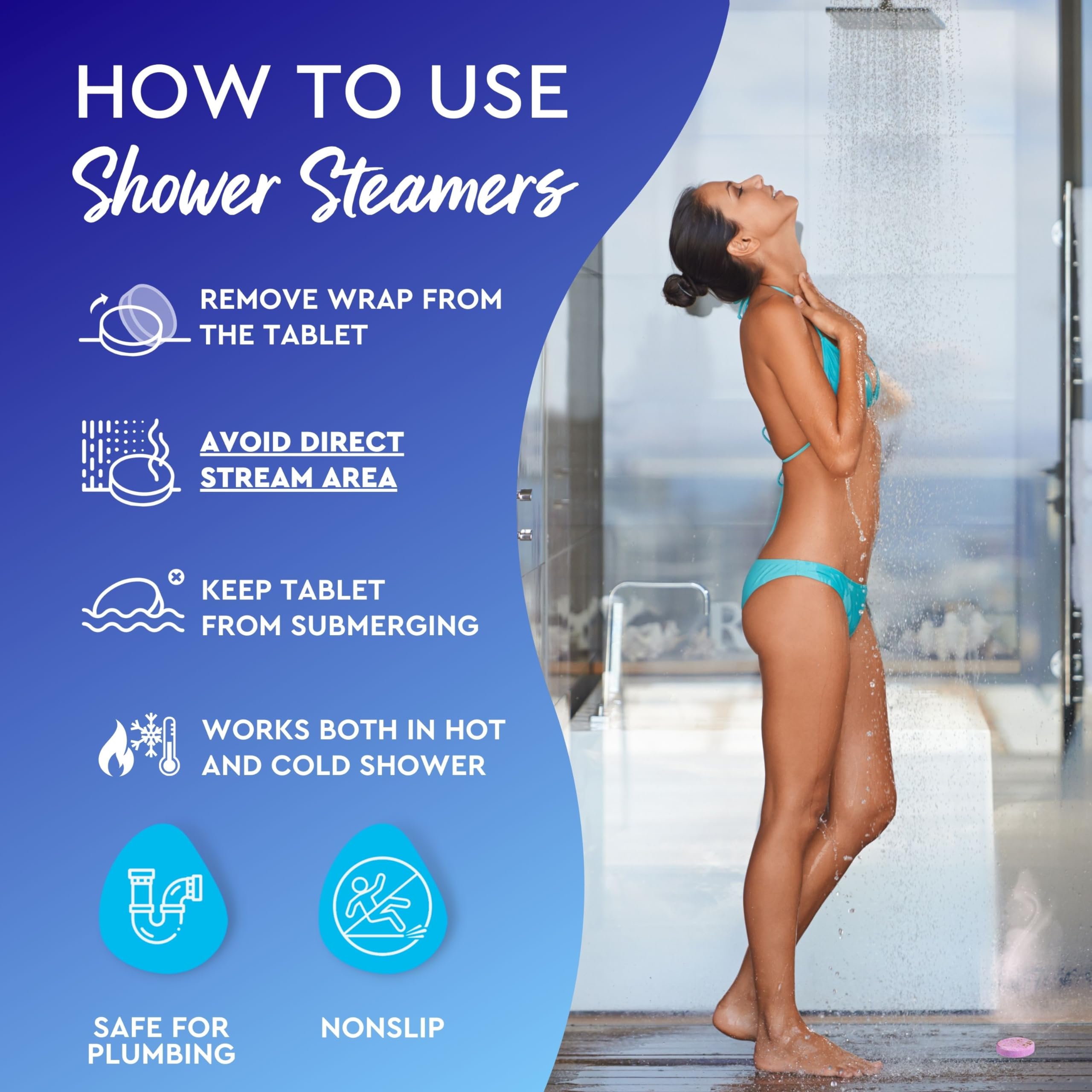 Cleverfy Aromatherapy Shower Steamers - 6 Pack Relaxing Shower Bombs with Essential Oils for Stress Relief & Better Sleep | Perfect for Spa Nights, Self-Care & Gift Giving