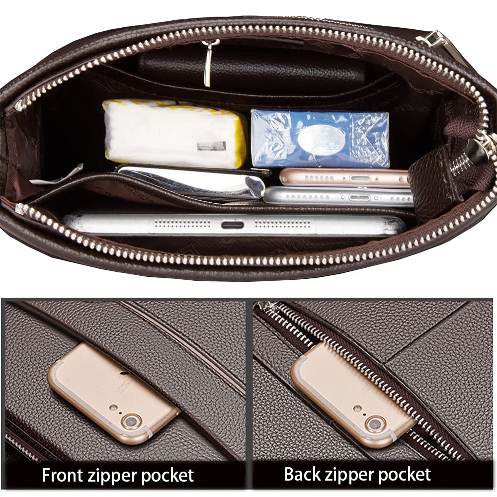Premium Genuine Leather Messenger Bag for Men - Stylish Crossbody Shoulder Bag, Business Briefcase & Work Laptop Bag - Perfect for Office, Travel & Daily Commute