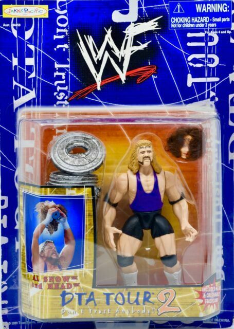 1999 WWF Jakks Pacific DTA Tour Series 2 Al Snow Wrestling Action Figure - Exclusive Collectible for WWF Fans and Toy Collectors - Perfect for Display, Play, and Nostalgic Wrestling Memorabilia Collections