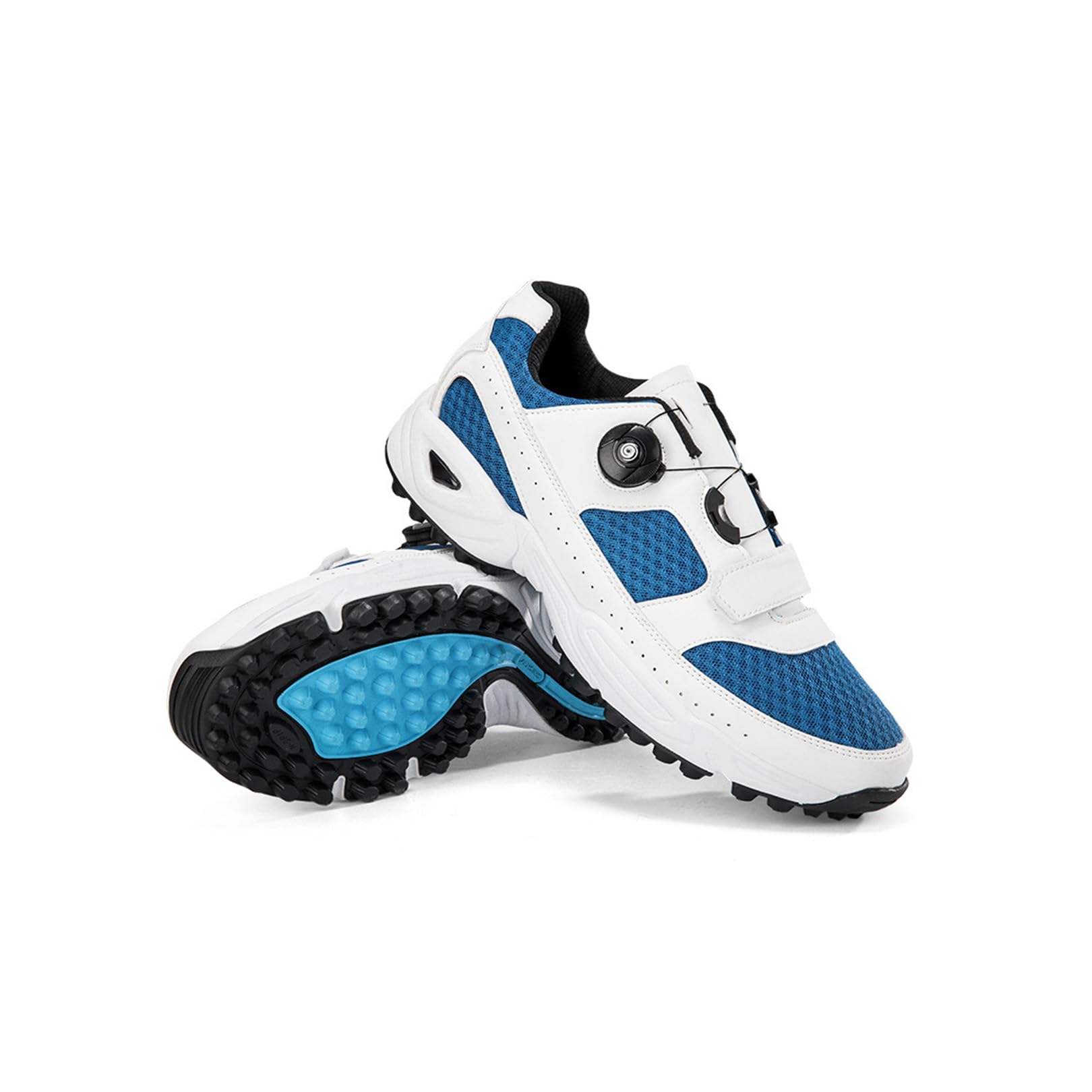 **HELVES Men's Golf Shoes - Breathable Spiked Golf Shoes for Men, Comfortable Outdoor Sports & Casual Walking Shoes - Perfect for Golf Course, Driving Range & Everyday Wear**