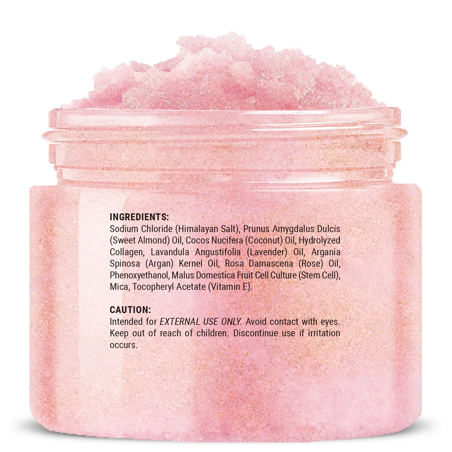 Himalayan Salt Body Scrub 12 oz - Collagen & Stem Cell Enriched Exfoliator for Cellulite, Acne & Scars - Deep Cleansing & Moisturizing Skin Treatment - Perfect for Spa Days & At-Home Self Care Routines