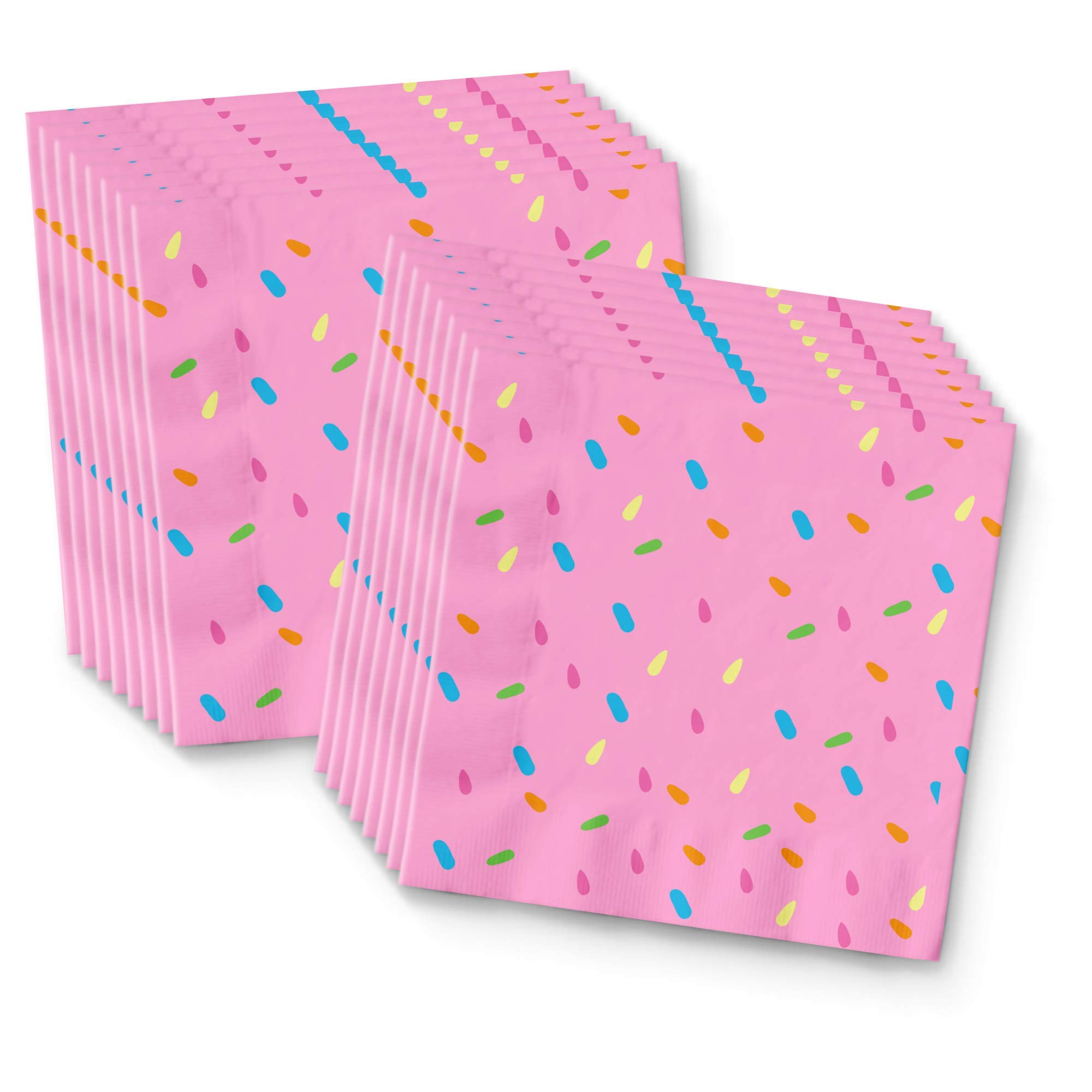 Ice Cream Party Decorations Kit for 16 Guests - Complete Birthday Party Supplies Set with Plates, Napkins, Cups & Sprinkles | Perfect for Ice Cream Shop Themed Celebrations, Kids Birthdays & Summer Parties