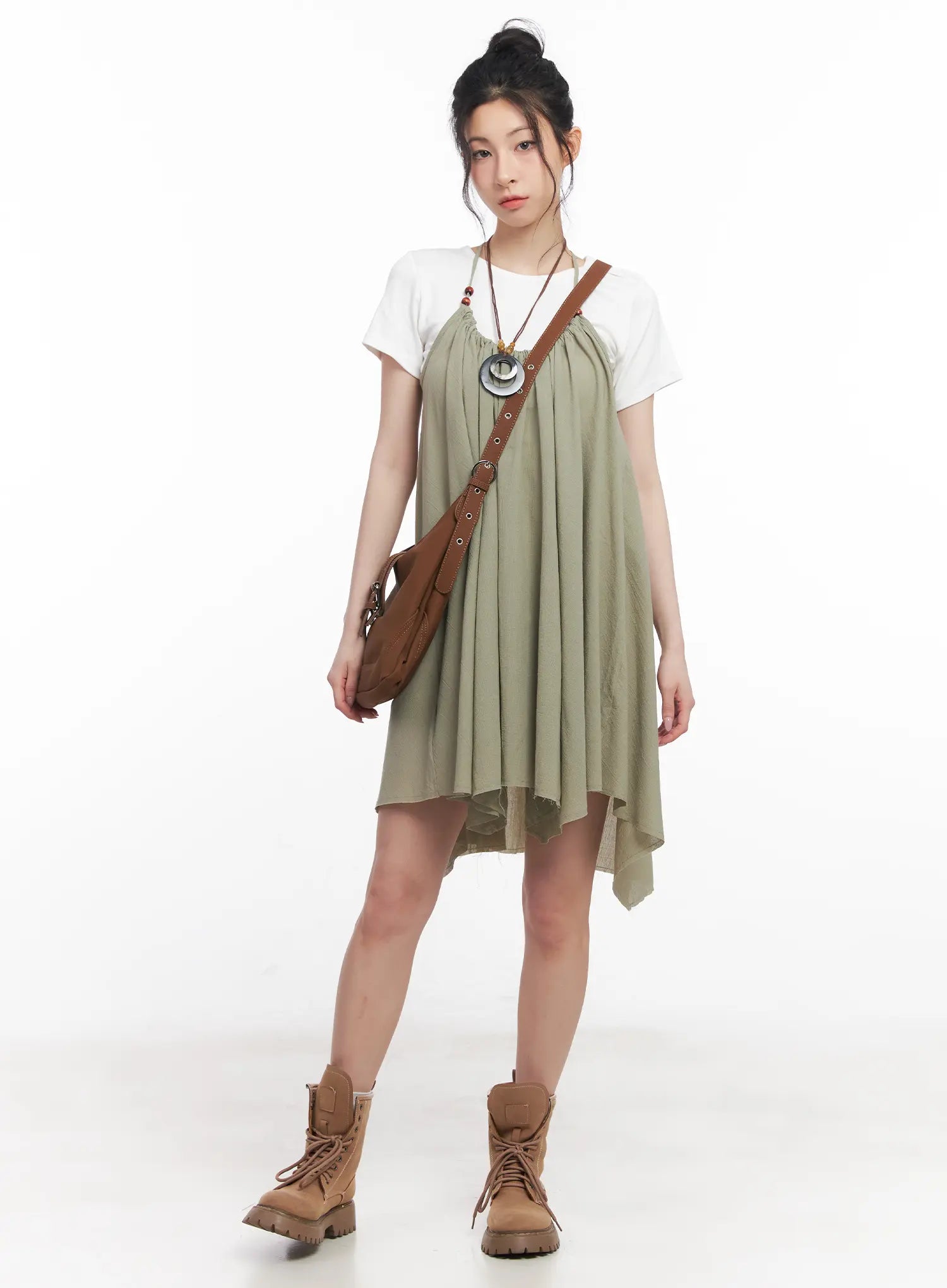 Flared Halter Neck Mini Dress CU511 - Sexy Summer Party Dress for Women, Beach Vacation & Night Out