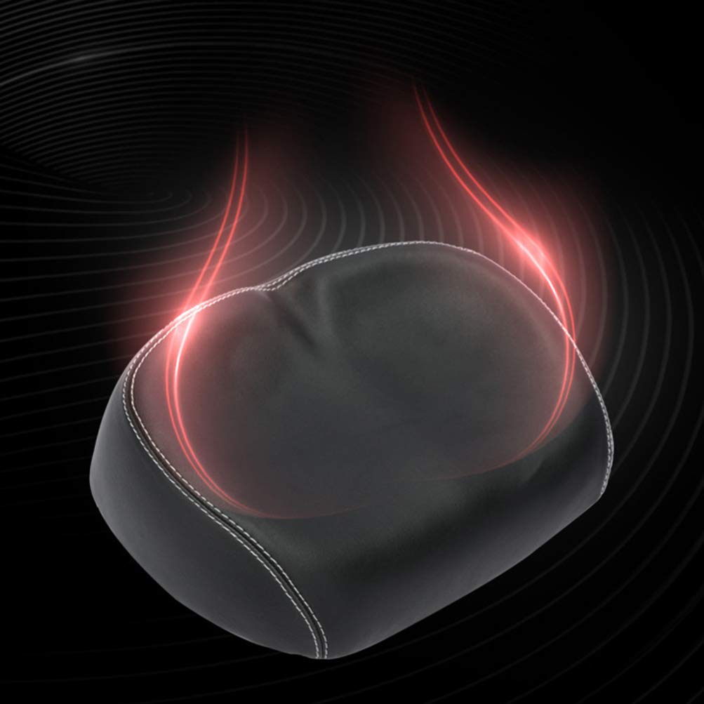BESPORTBLE Comfortable PU Leather Bike Seat Cover - Soft Exercise & Mountain Bike Saddle Cushion - Black - Perfect for Cycling, Commuting & Outdoor Adventures