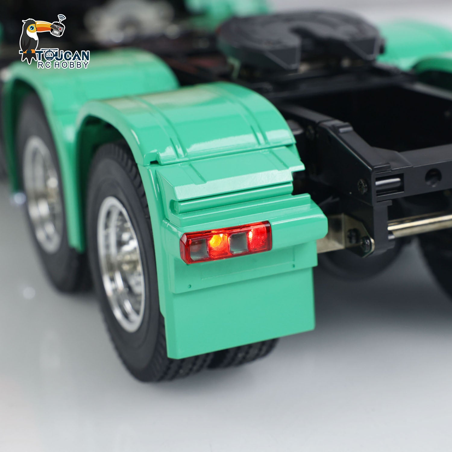 1/14 Scale Customized TOUCAN 6x4 RC Tractor Truck - Remote Control Car Model with Light & Sound, Upgraded ESC Servo Motor (Assembled/Painted) - Perfect for Hobbyists, Collectors & Off-Road Racing Enthusiasts