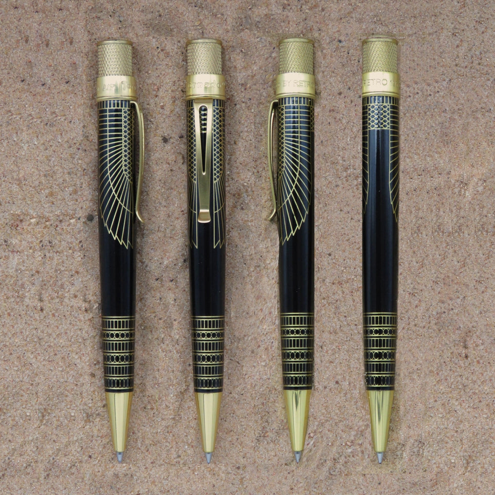 Retro 51 Tornado Vintage Metalsmith Rollerball Pen - Cleopatra Collection | Premium Writing Instrument for Office, Journaling & Gift Giving