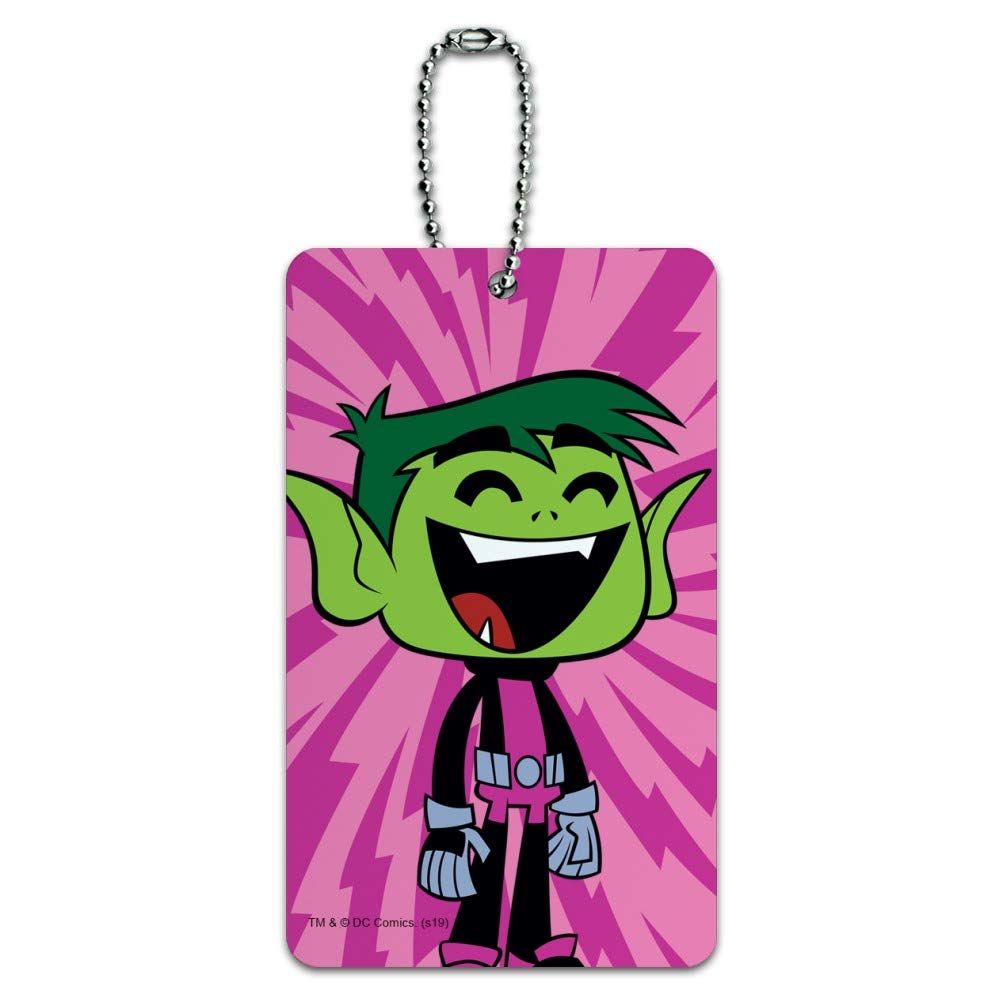 Teen Titans Go! Beast Boy Luggage Tag - Durable Carry-On Suitcase ID Card for Travel Accessories | Perfect for Kids Backpacks, School Bags & Vacation Trips