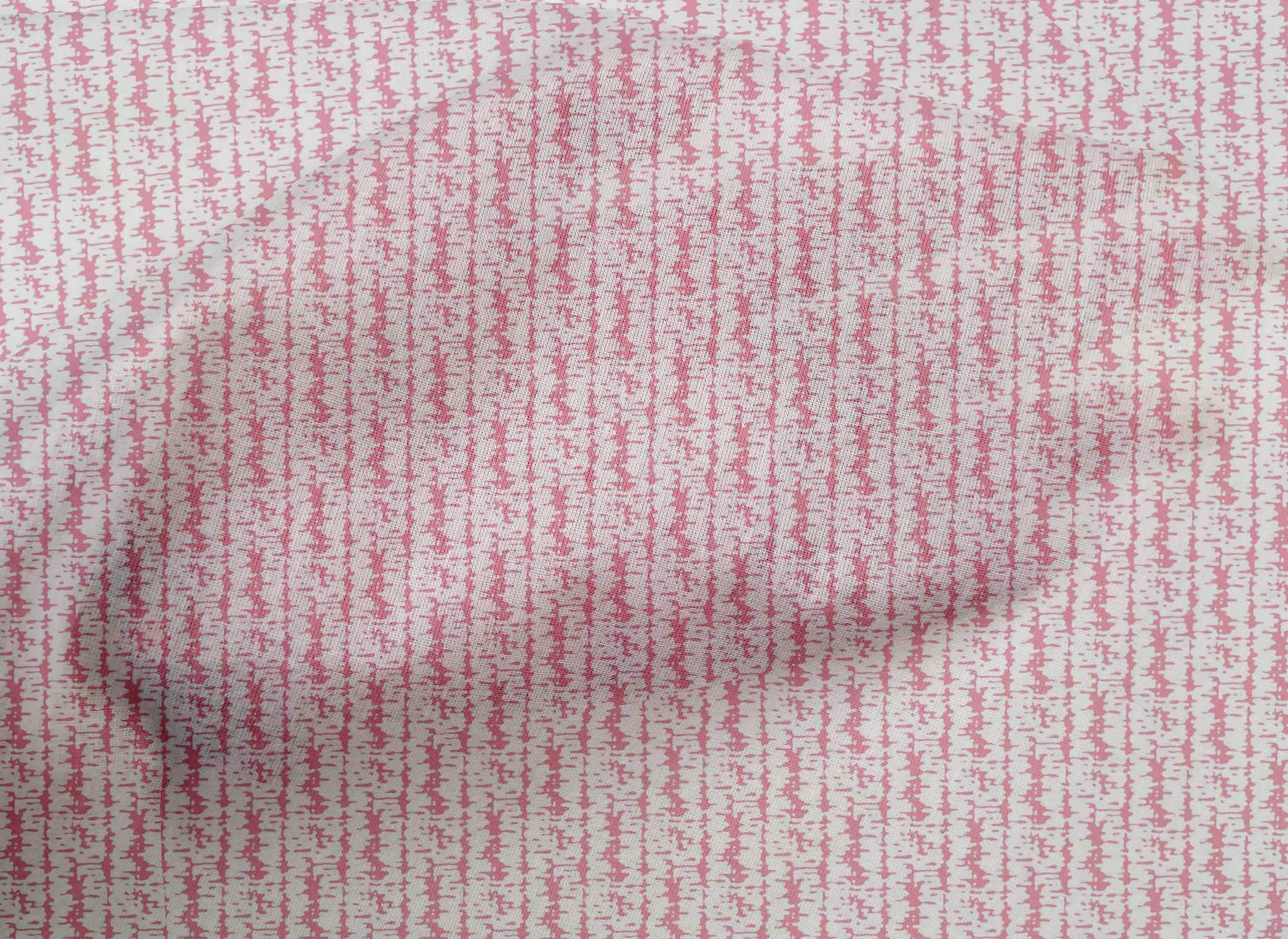 oneOone Cotton Cambric Pink Abstract Texture Fabric - 56 Inch Wide Printed Dress Material by The Yard | Perfect for DIY Dresses, Quilting & Home Decor Projects