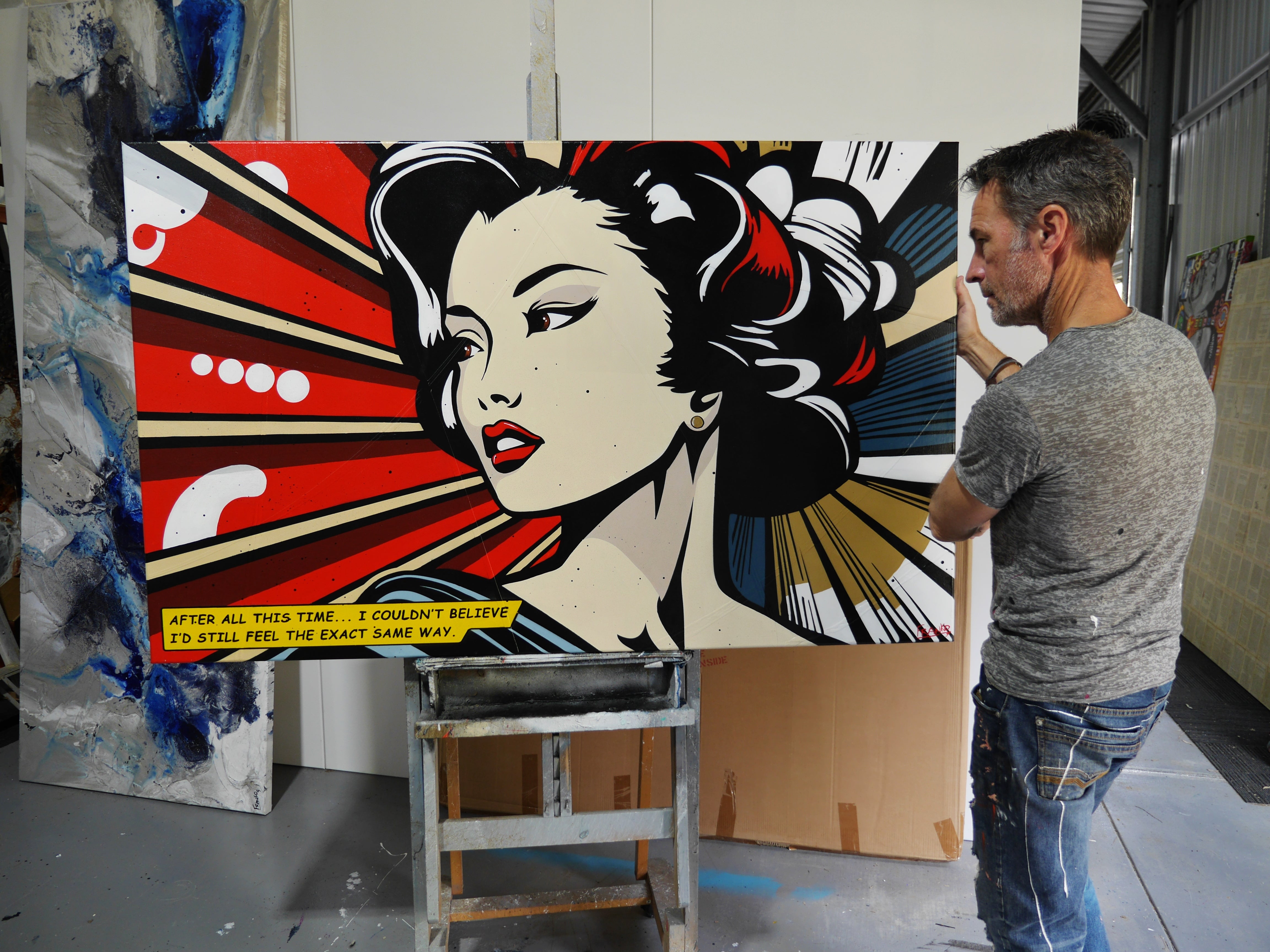 160cm x 100cm Geisha Classic Pop Art Canvas Painting - Japanese Wall Decor for Living Room, Bedroom & Office - Large Modern Artwork for Home & Office Decoration