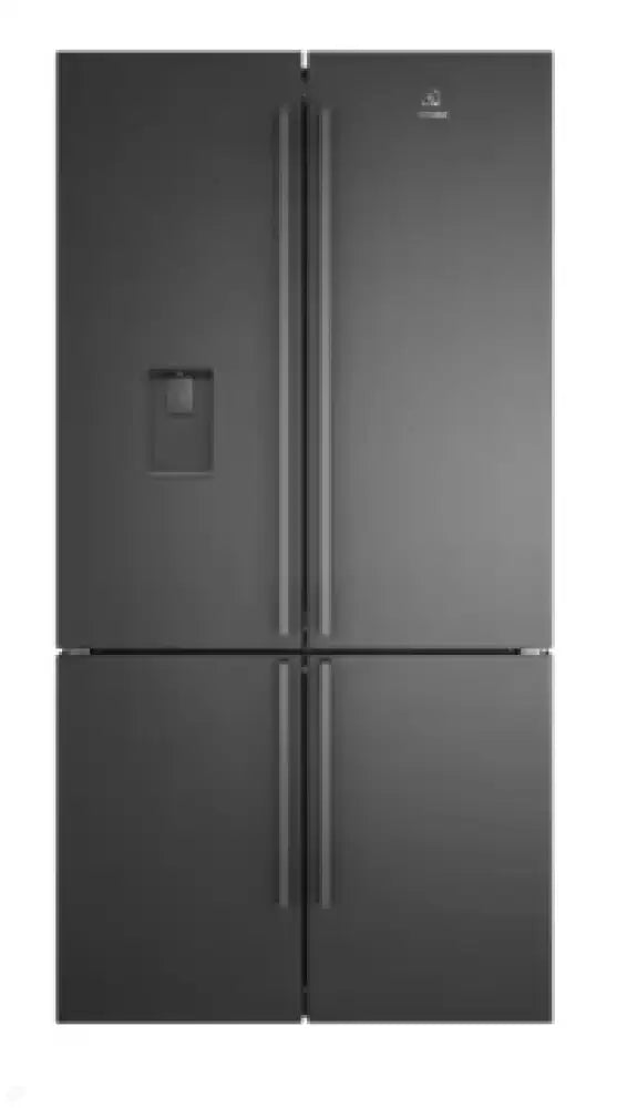 Electrolux EQE5657BA 562L UltimateTaste 700 Quad Door Refrigerator - Matte Charcoal Black | Large Capacity French Door Fridge for Modern Kitchen | Energy Efficient Stainless Steel Appliance for Home & Restaurant Use