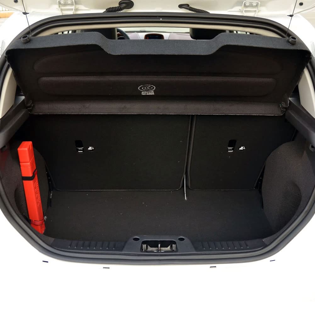 Marretoo Non-Retractable Cargo Cover for Ford Fiesta 2011-2019 | Rear Trunk Shade Accessories | Perfect for Road Trips, Grocery Protection & Privacy