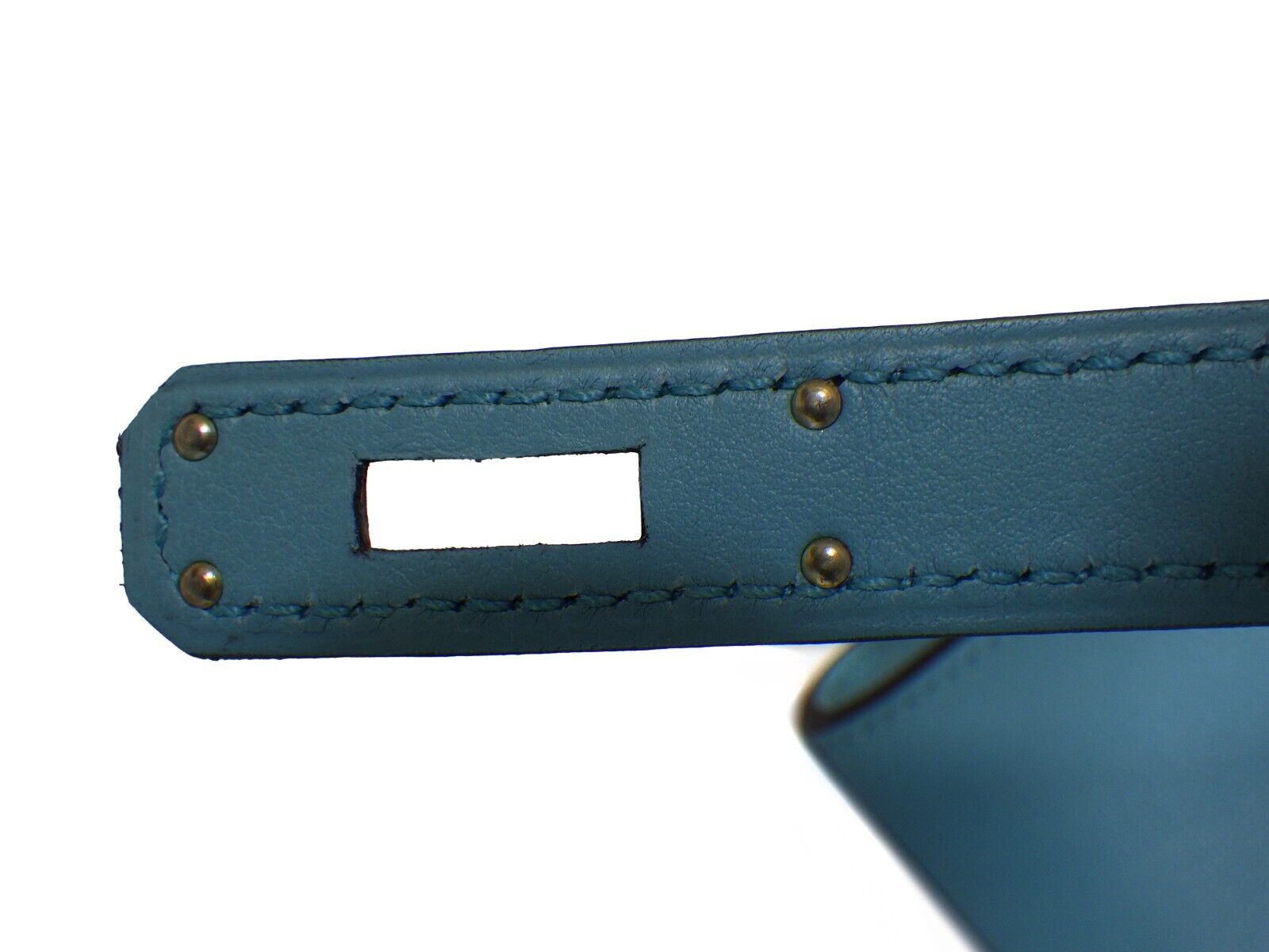 Hermes Kelly Cut Clutch 2016 - Blue Attol Top Handle Bag for Women | Luxury Evening Clutch for Parties, Weddings & Special Events