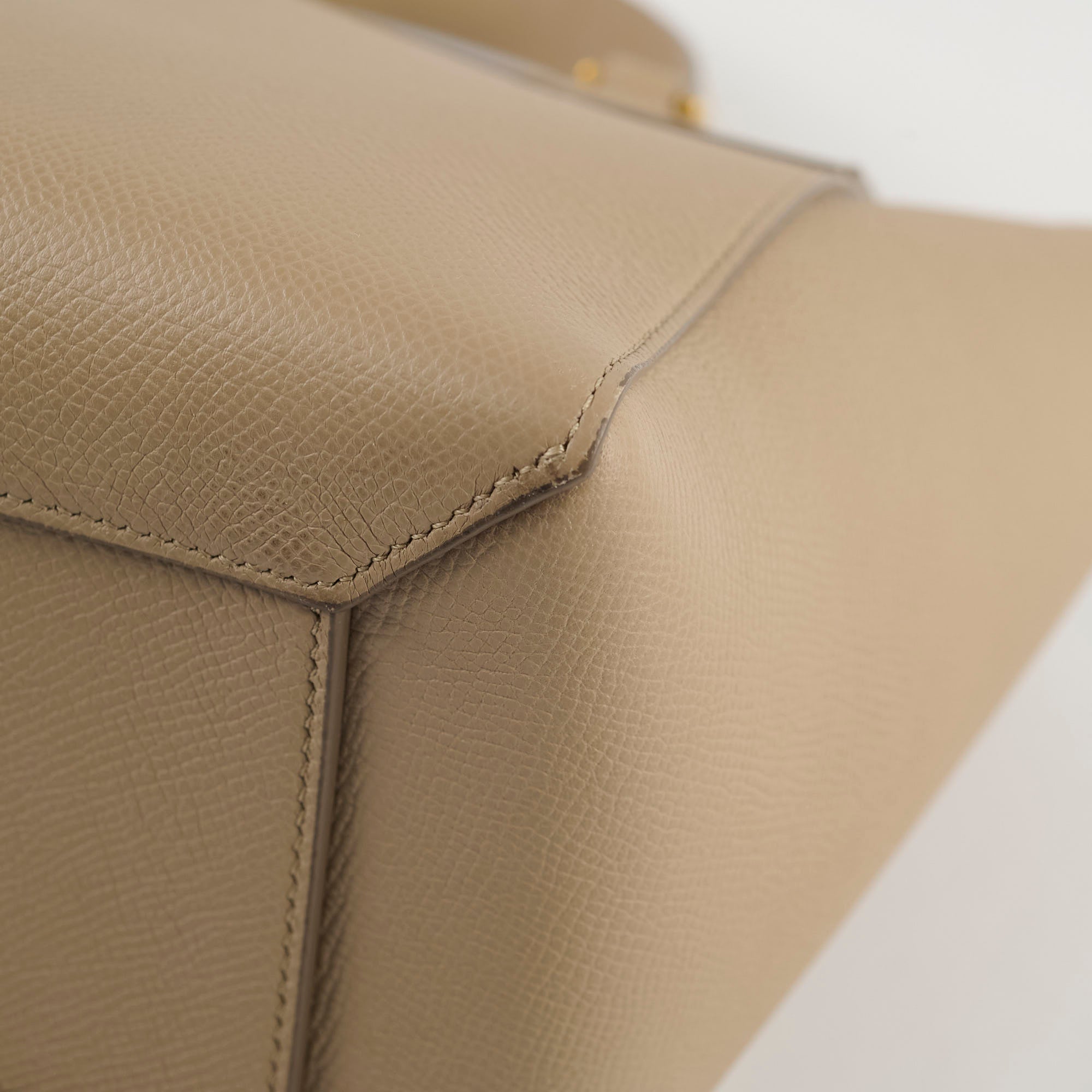 Celine Nano Grained Calfskin Belt Bag in Taupe - Stylish Crossbody Purse for Women, Perfect for Everyday Use, Travel & Fashion Accessories