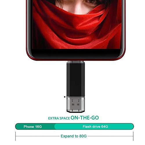 KOOTION 128GB USB C Flash Drive - High Speed 90MB/s for Samsung/Huawei - Travel & Work Storage