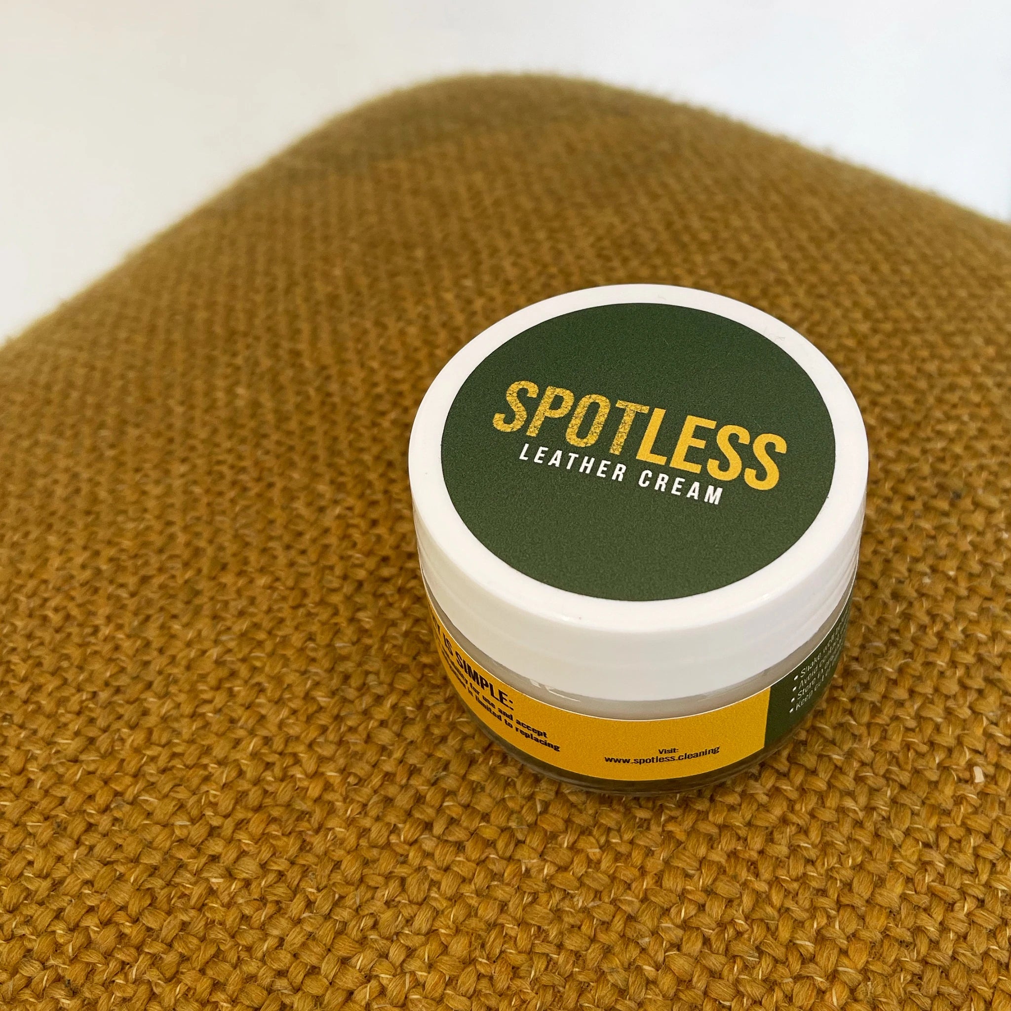 Spotless Leather Cream 50ml - Premium Leather Conditioner & Protector for Handbags, Shoes, Furniture - Restores Shine & Prevents Cracks | Ideal for Luxury Leather Care at Home