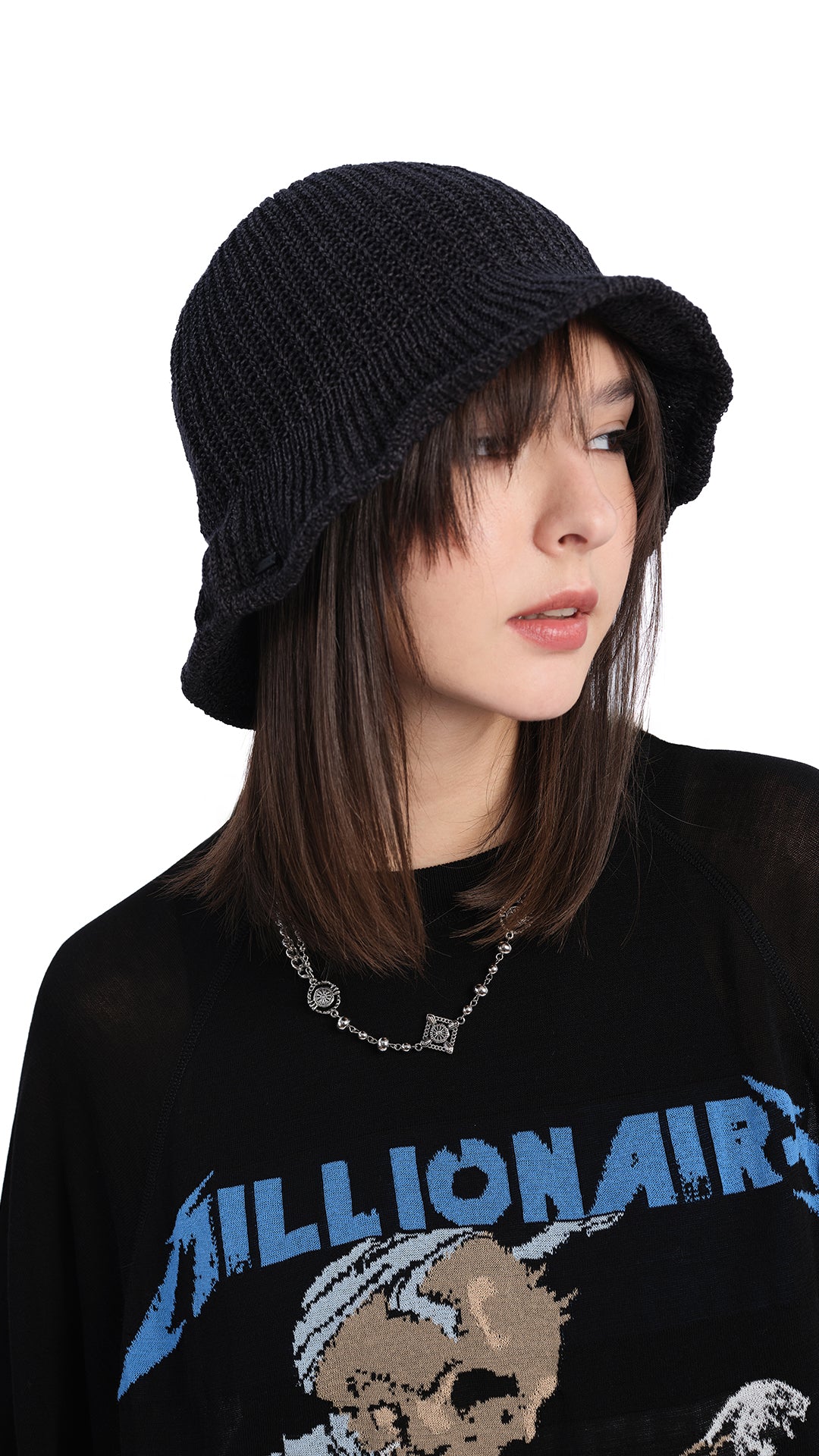 Stylish Knitted Cloche Bucket Hat for Women - Soft Winter Beanie with Brim, Fashionable Slouchy Hat for Outdoor Activities, Travel & Casual Wear