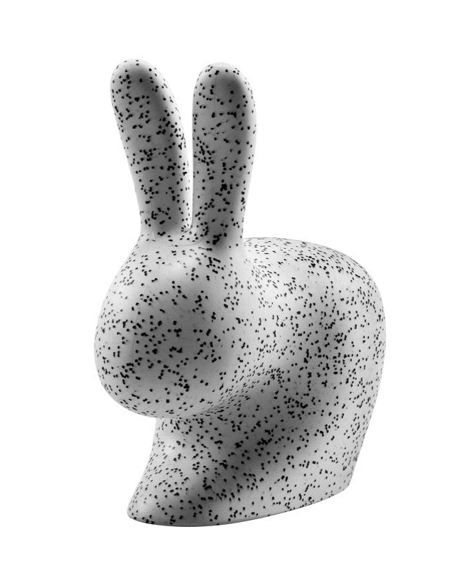 Qeeboo Rabbit Chair with Dots - Modern Baby Nursery Decor for Kids' Room, Playroom & Photoshoot Backdrop