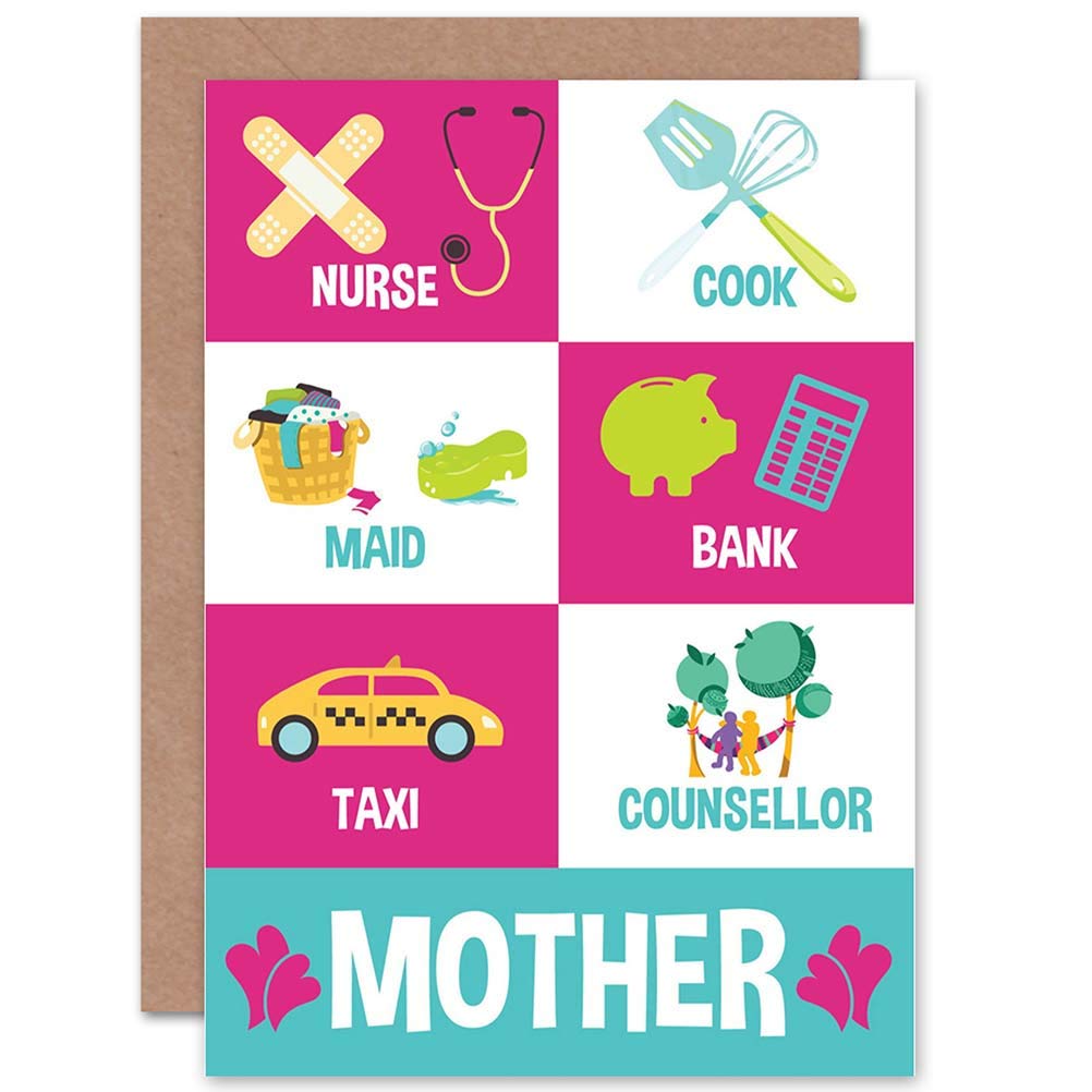 Wee Blue Coo Birthday Card for Mom - Funny Multi-Tasking Mother's Day Gift - Perfect for Mother's Day, Birthdays & Special Occasions