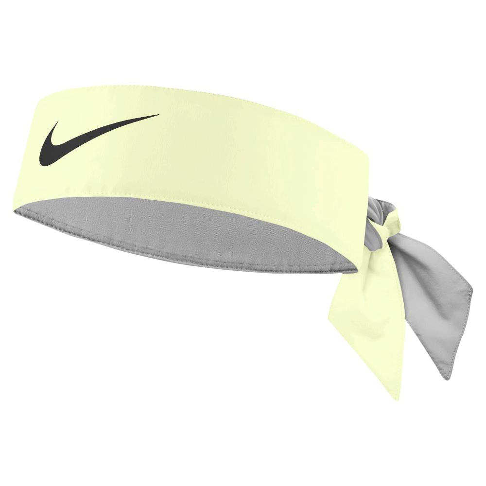 Nike Premier Tennis Headband - Breathable & Moisture-Wicking Sports Head Tie for Men & Women (Alabaster/Black) - Perfect for Tennis, Running & Workouts