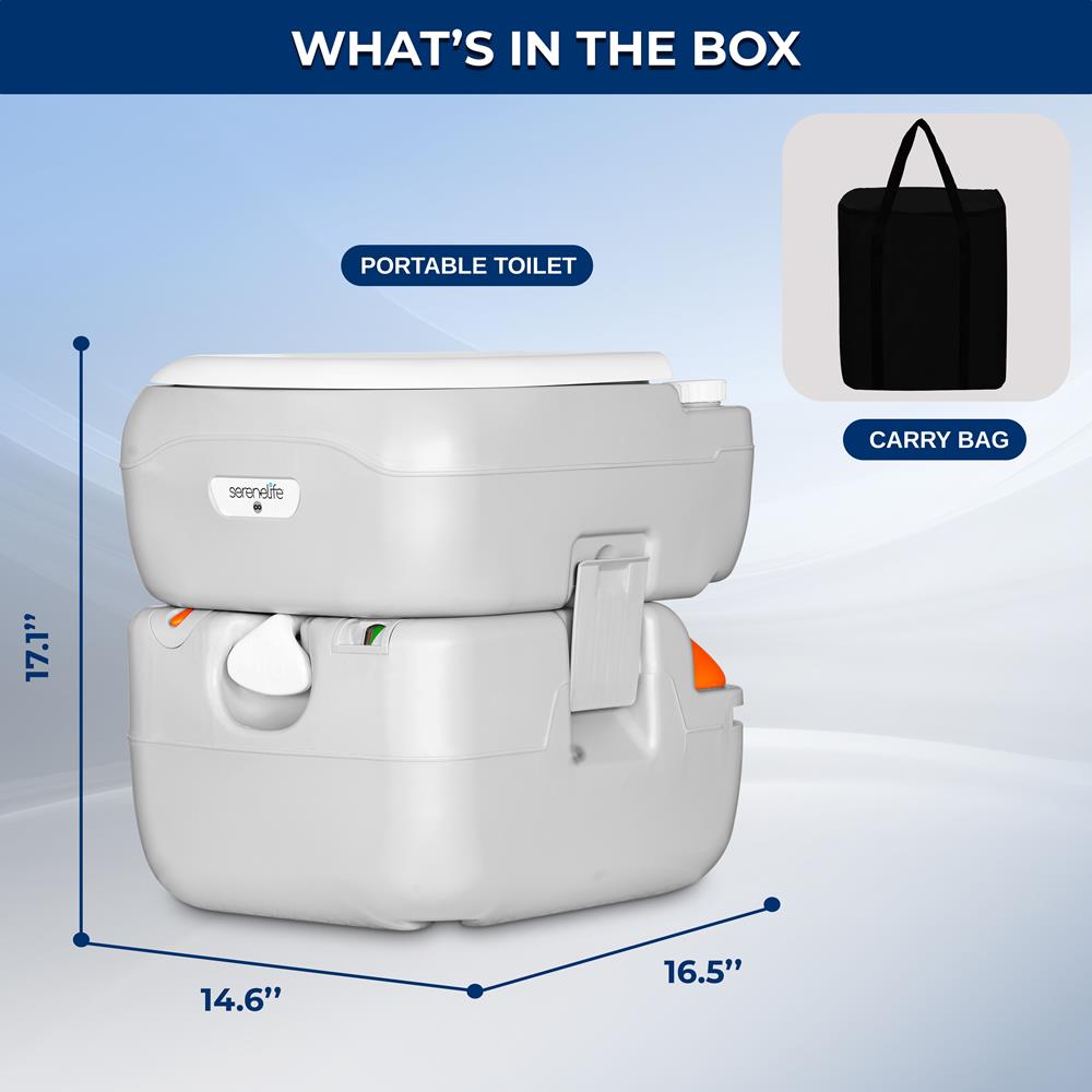 Portable Outdoor Toilet for Camping, Hiking & Travel - Lightweight & Compact Design for Easy Transport | Ideal for RV Trips, Emergency Preparedness & Outdoor Adventures
