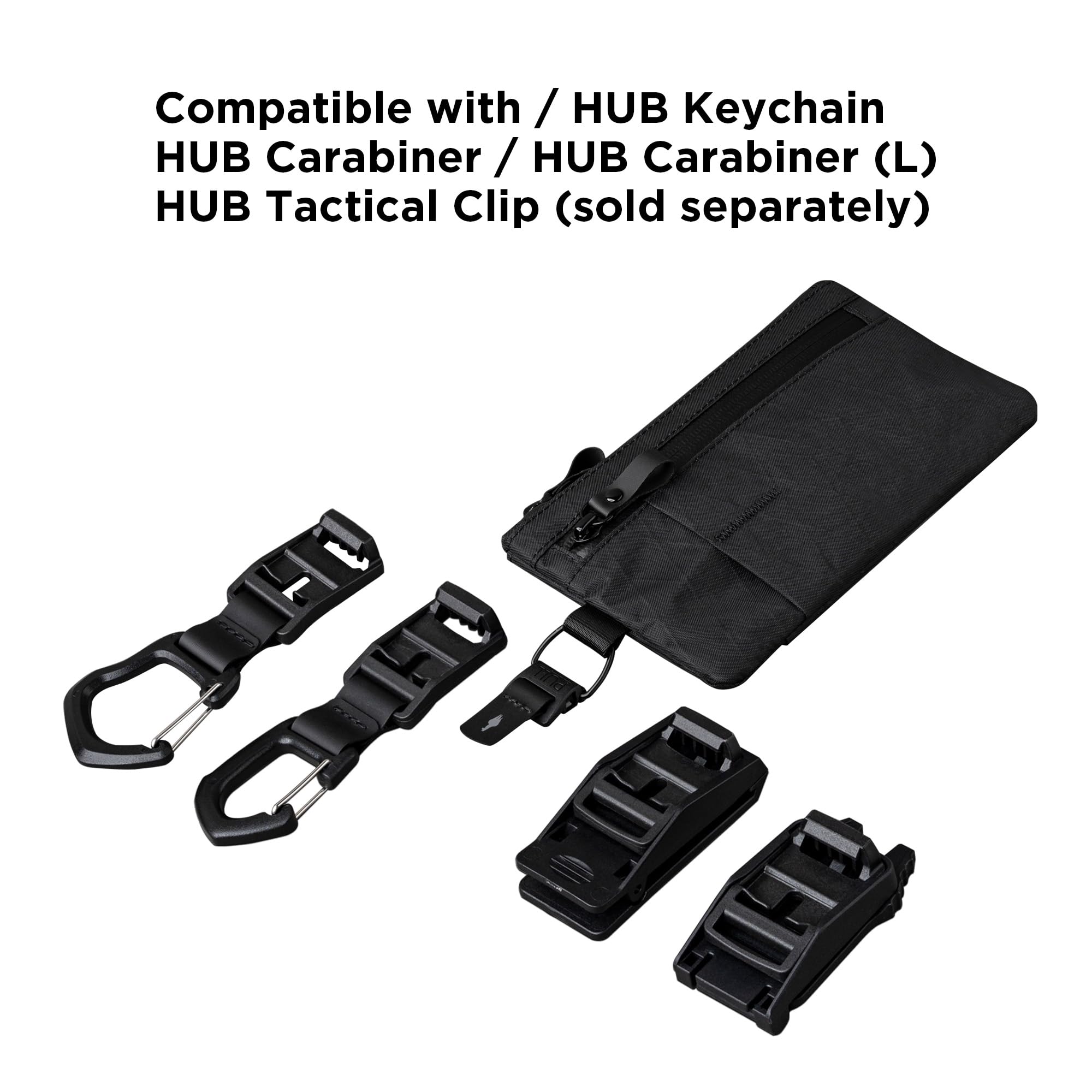 ALPAKA Zip Clutch X-Pac VX21 - RFID Blocking Weatherproof Zipper Wallet & EDC Organizer - 3 External Slots & 3 Inner Pockets for Cards & Essentials - Perfect for Travel, Commuting & Everyday Carry (EDC)