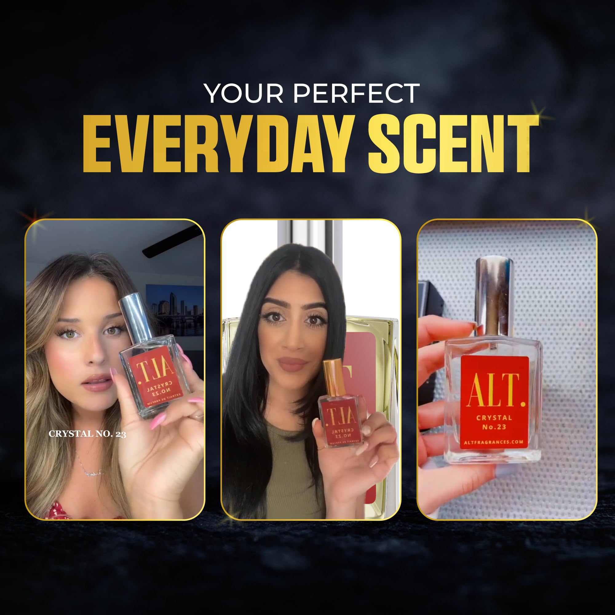 ALT. FRAGRANCES Crystal No. 23 Extrait de Parfum - 60ml Unisex Perfume Inspired by Baccarat Rouge 540 | Long-Lasting Luxury Scent for Date Night, Special Occasions & Everyday Elegance