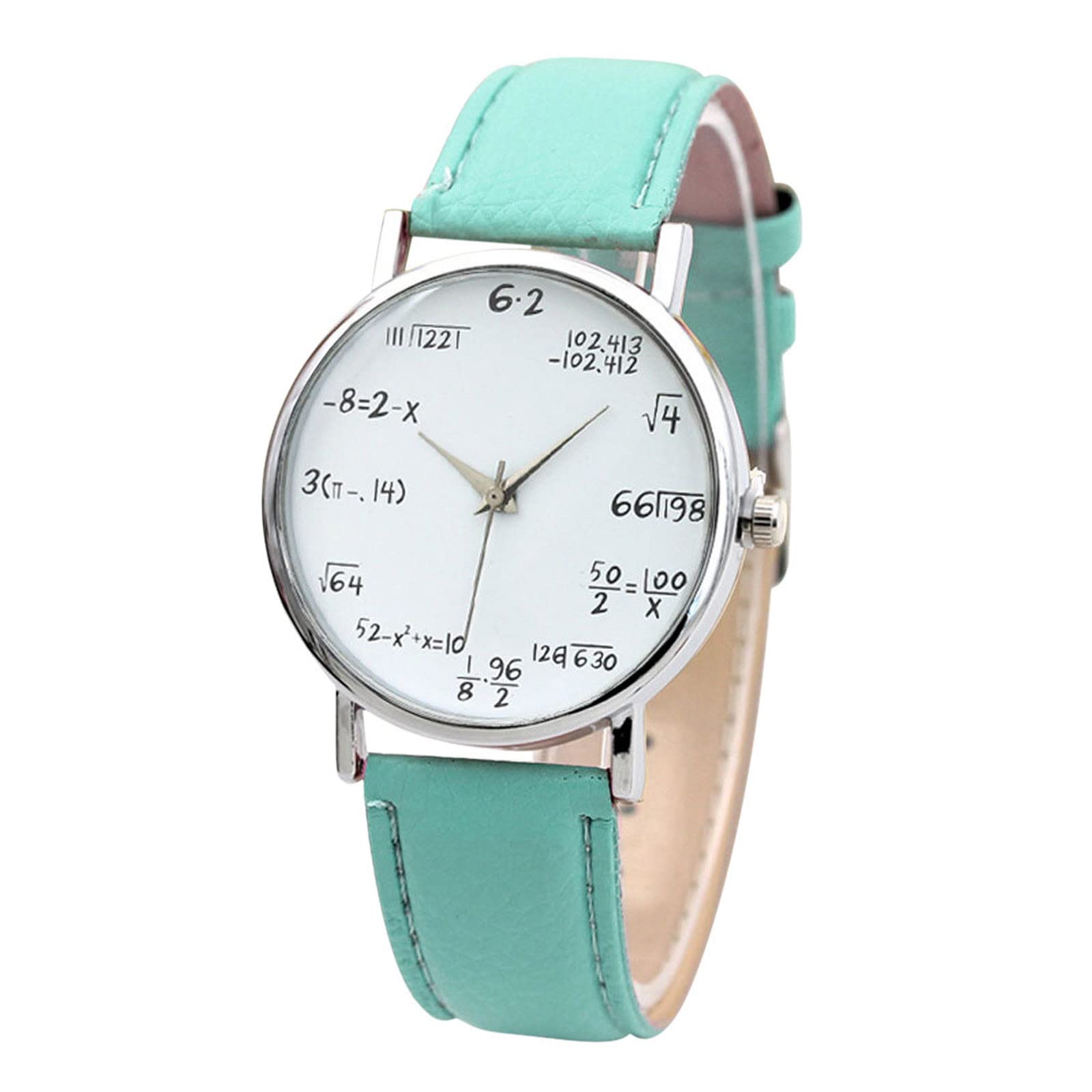 Math Leather Strap Watch for Women - Stylish Casual Gift for Everyday Wear