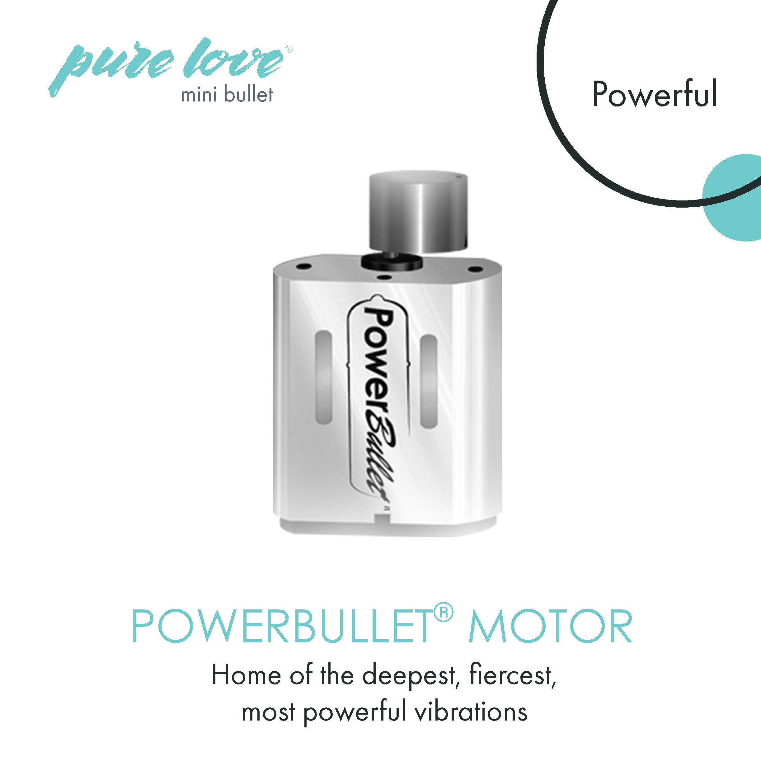 Pure Love Mini Bullet Vibrator - Rechargeable Travel Size Adult Sex Toy in Pink | Perfect for Discreet Pleasure at Home, Travel & Couples Play