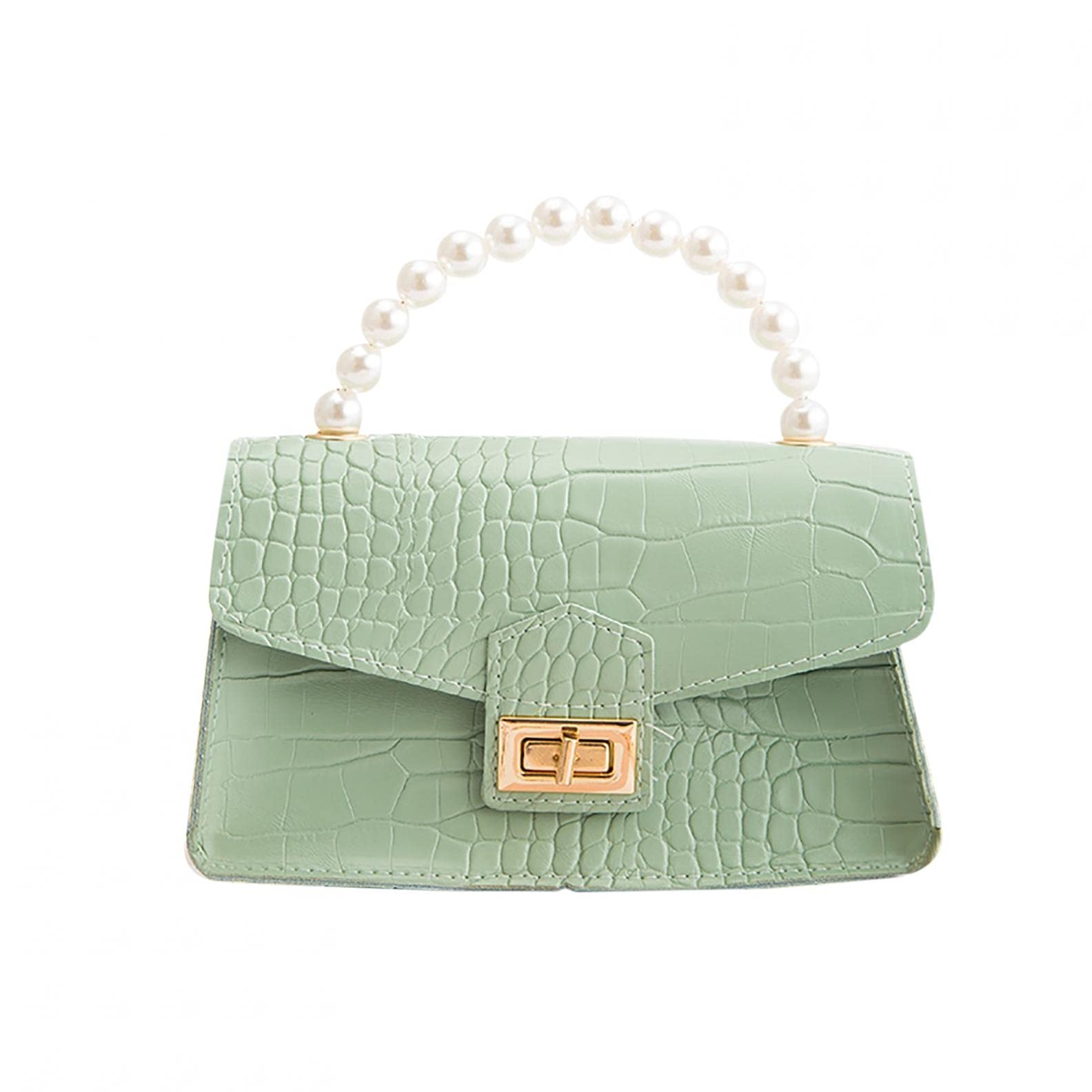 PATOPO Women's Pearl Clutch Purses & Handbags - Fashion Solid Color Shoulder Bags & Crossbody Messenger Bags - Perfect for Evening Parties, Weddings & Daily Use