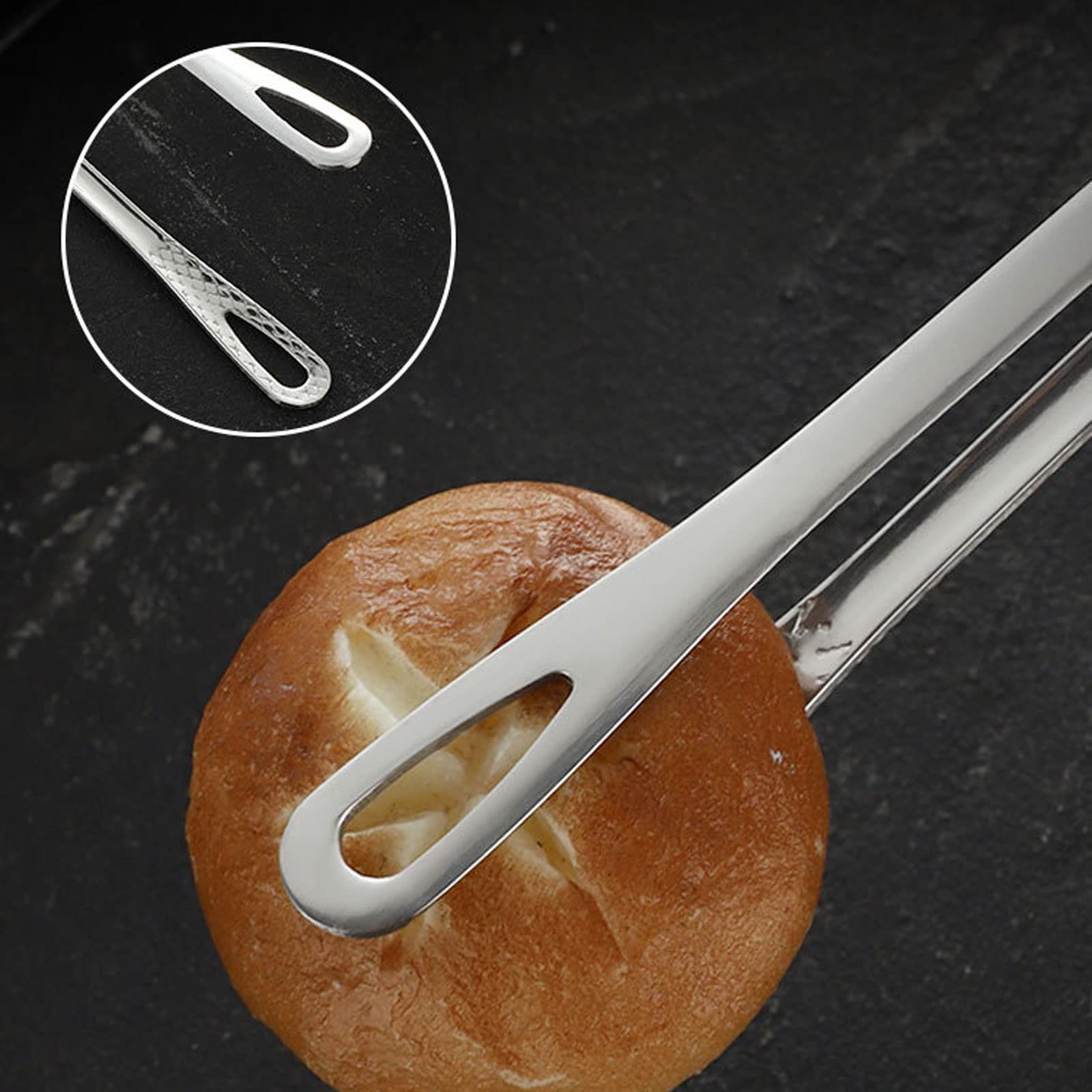 Stainless Steel Hair Removal Tweezers - Long Handle Coffee Sugar Clip for Kitchen, Bar & Salon Use | Perfect for Steak, Bread, Tea & Coffee Clips