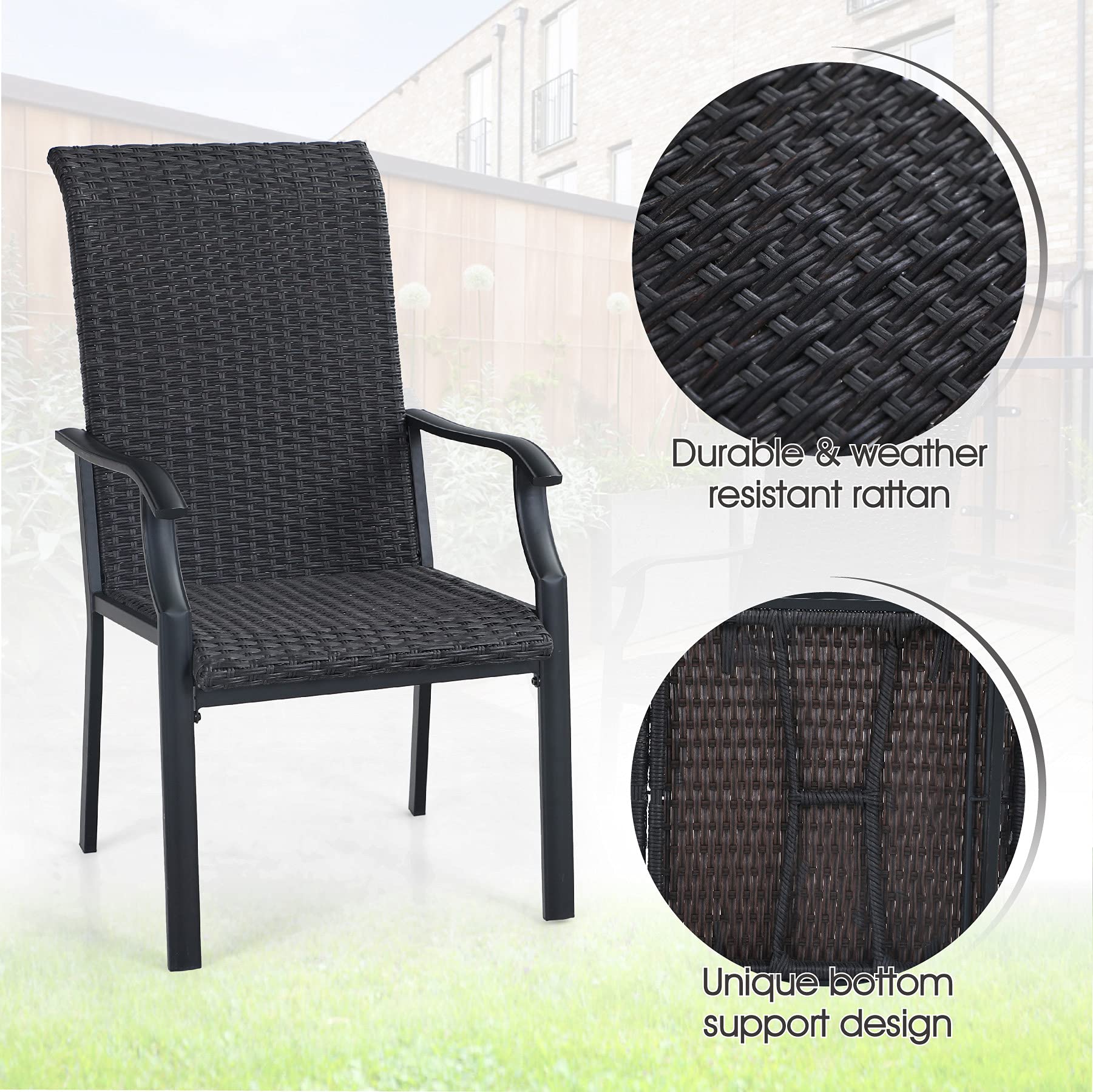 MFSTUDIO 3-Piece Outdoor Patio Furniture Set - 28