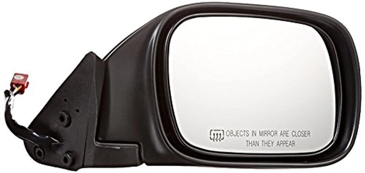 VAM Fits 1997-2001 Jeep Cherokee Right Passenger Side Power Heated Textured Black Mirror - Replacement for Broken or Damaged Mirrors, Perfect for Off-Roading & Daily Driving