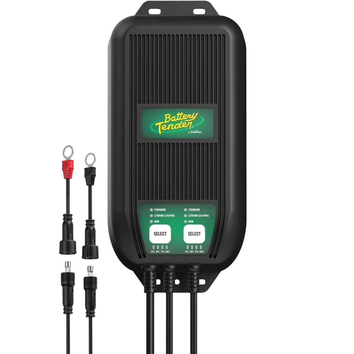 Battery Tender WaveCharge Pro 2 Bank 20A Smart Charger - 12V Weatherproof Battery Maintainer (10A Per Bank) - Ideal for Marine, RV, ATV & Motorcycle Battery Charging & Maintenance