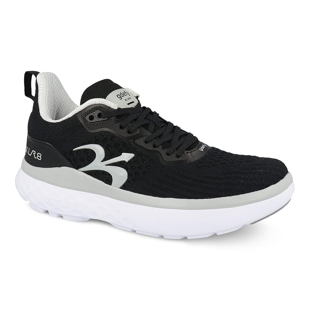 G-DEFY XLR8 Men's Supportive Running Shoes with VersoShock Technology - Arch Support Diabetic & Wide Width Shoes for Pain Relief from Prolonged Standing/Walking - Ideal for Work, Walking, Running & Daily Comfort