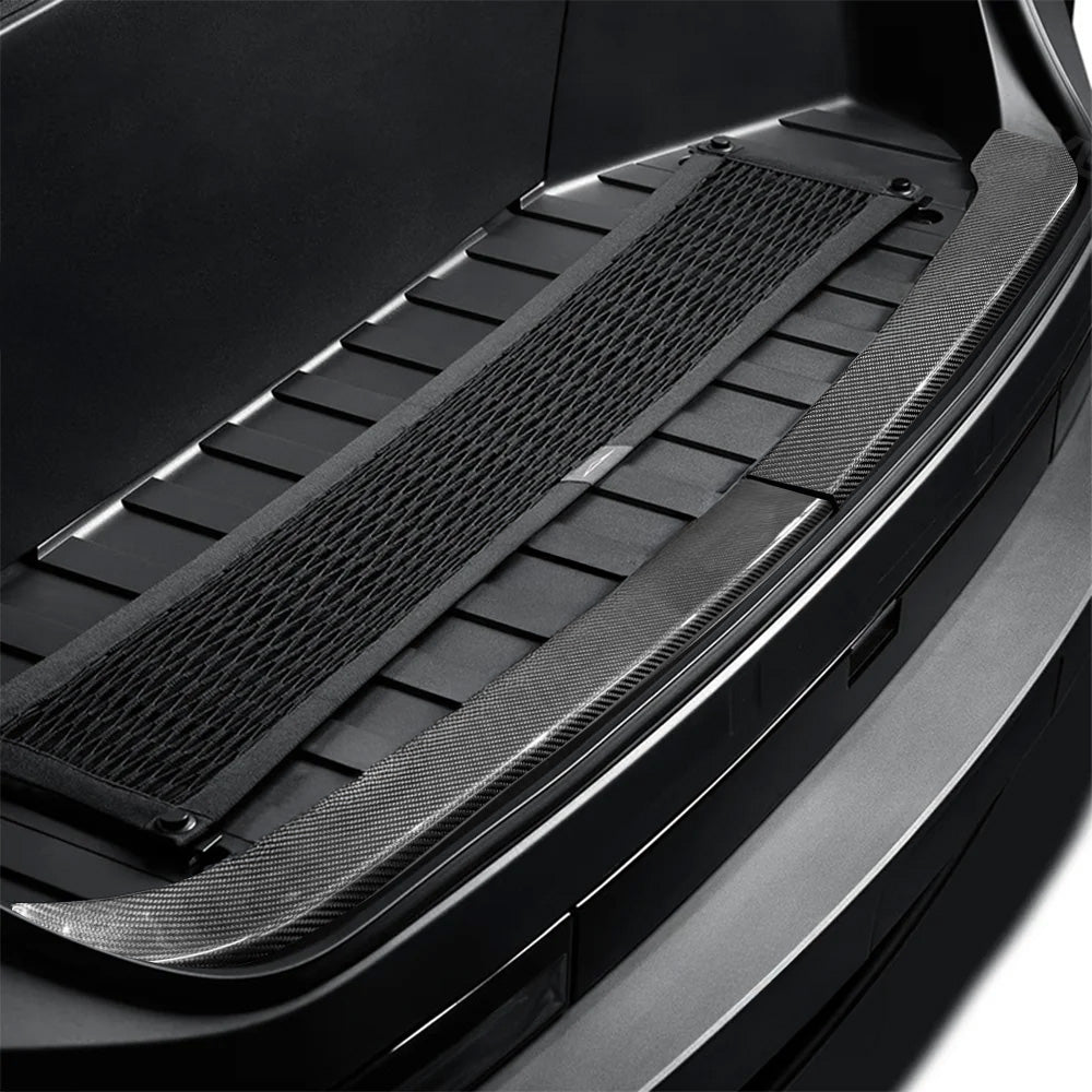 Premium Real Carbon Fiber Frunk Sill Overlay for Tesla Cybertruck - High Gloss or Matte Finish | Durable Protection & Stylish Upgrade for Your EV Truck