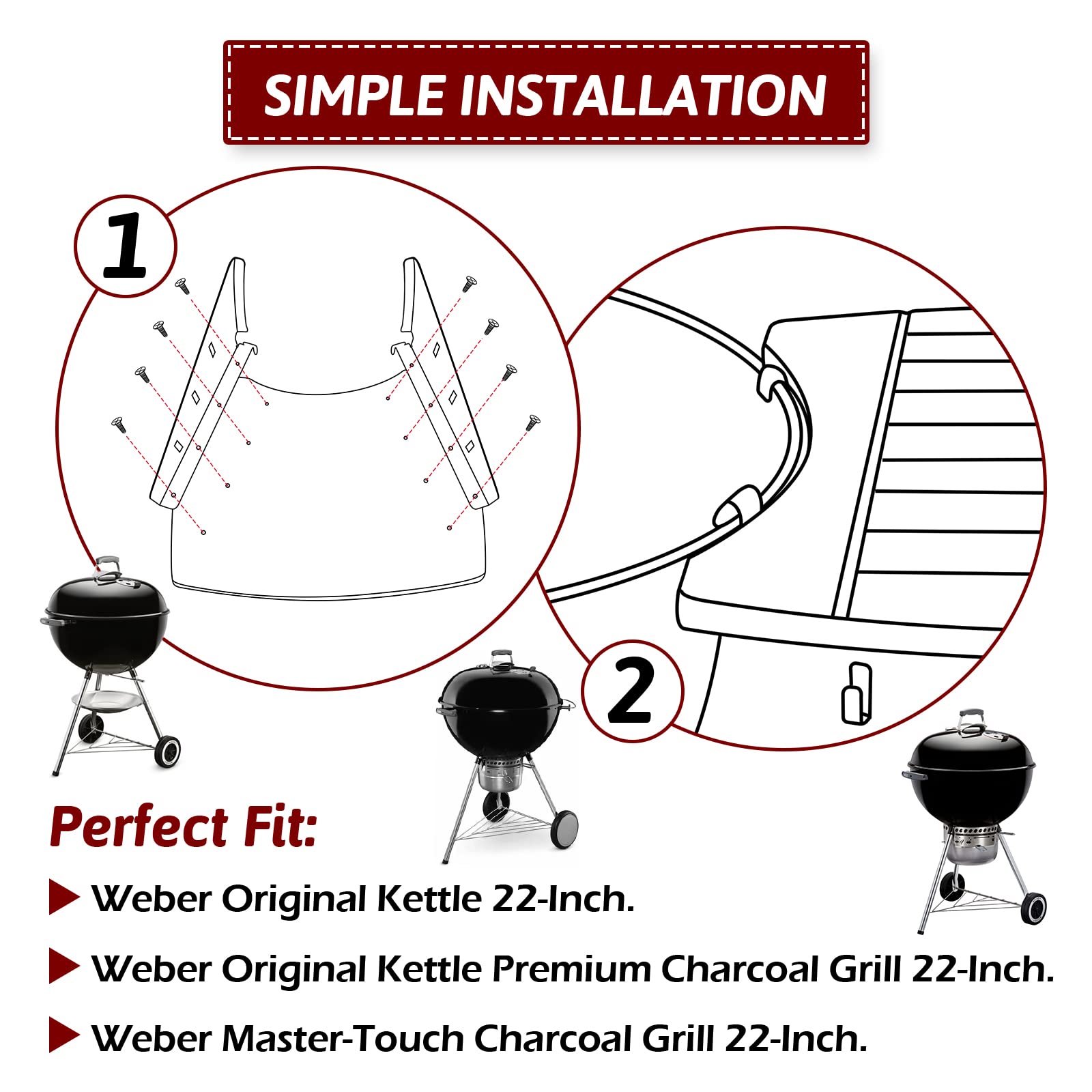 Weber Kettle Grill Side Table - 22