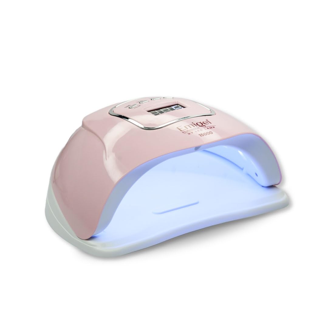 Professional 150W UV Nail Lamp - Emigel Gel Polish Dryer & Curing Light with Timer | Salon-Quality Manicure Equipment for Gel Nails, Acrylics & Dip Powder | Perfect for Home Nail Art & Professional Salon Use