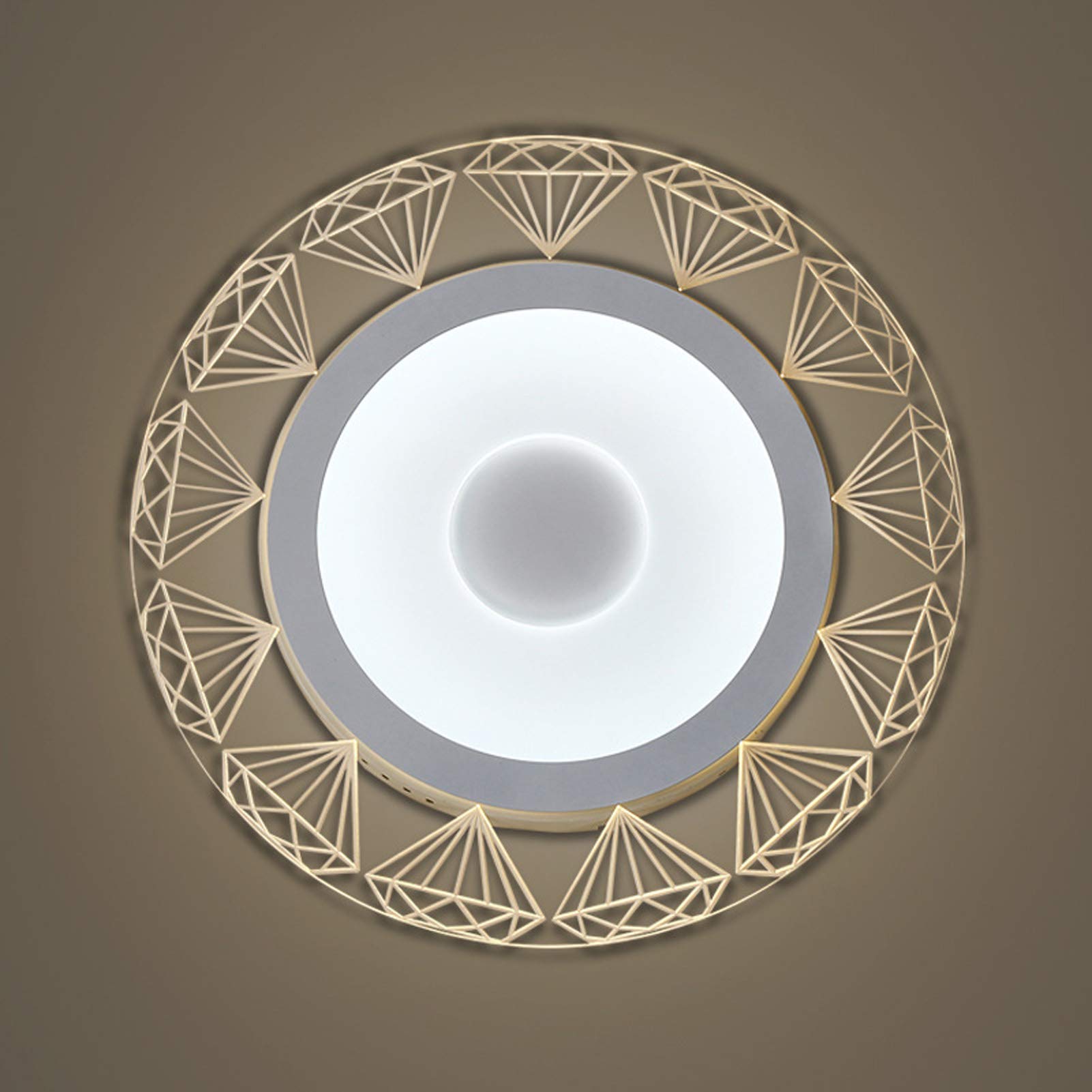 Ultra-Thin Acrylic LED Ceiling Light - Modern Smart Lighting for Living Room & Bedroom - 42cm Dimmable Ambient Light - Perfect for Home Decor, Relaxation & Mood Setting