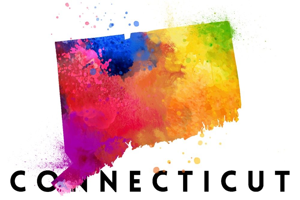 Connecticut State Abstract Watercolor Art Print - 9x12 Wall Decor Poster, Digital Download for Home & Office Decoration | Perfect for Living Room, Bedroom & Gifts