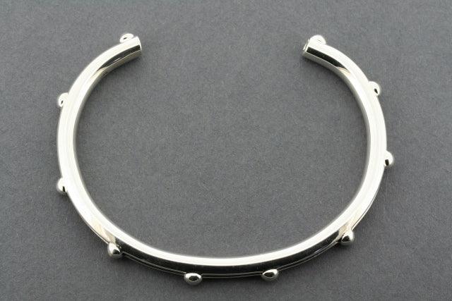 Ox and Ball Bead Cuff Bracelet - Stylish Boho Beaded Bangle for Women - Perfect for Festivals, Parties, and Everyday Wear