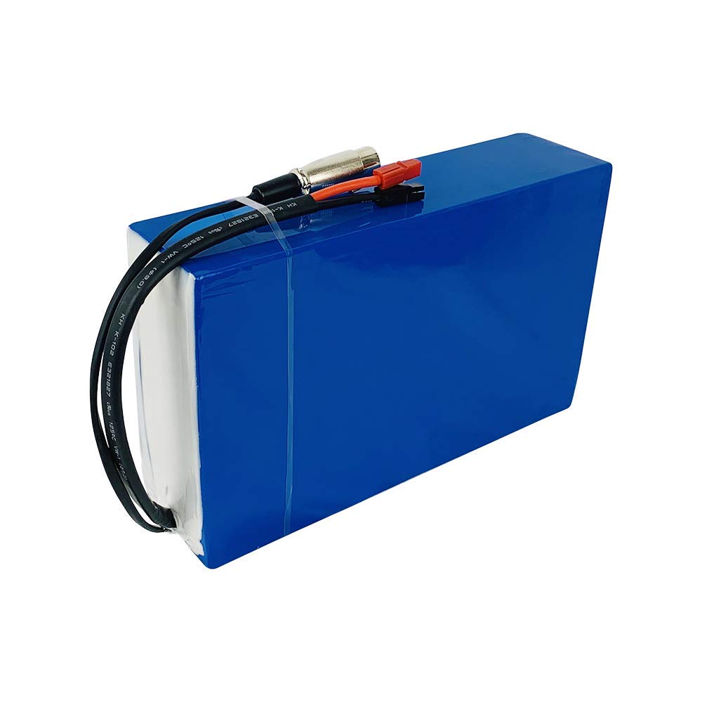 Co-well 36V 48V 52V 20AH Waterproof PVC Lithium Ebike Battery Pack with Charger & BMS - Compatible with 1500W 1200W 1000W 750W 500W Electric Bicycle Motors - Perfect for Commuting, Mountain Biking & Long-Distance Rides (52V20AH 1000W Model)