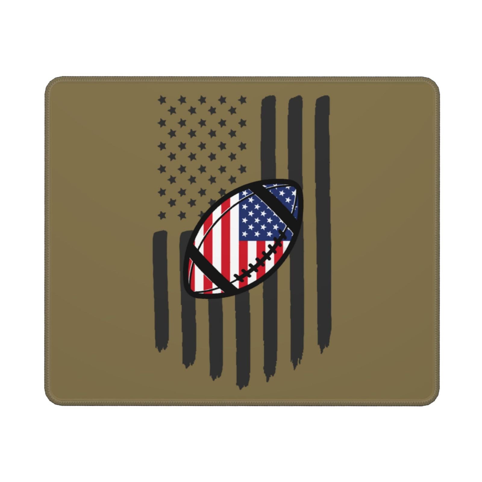 Waterproof Non-Slip Rubber Base Mouse Pad - 10x12 Inch American Football Design for PC, Laptop, Office & Gaming - Perfect for Sports Fans and Gamers