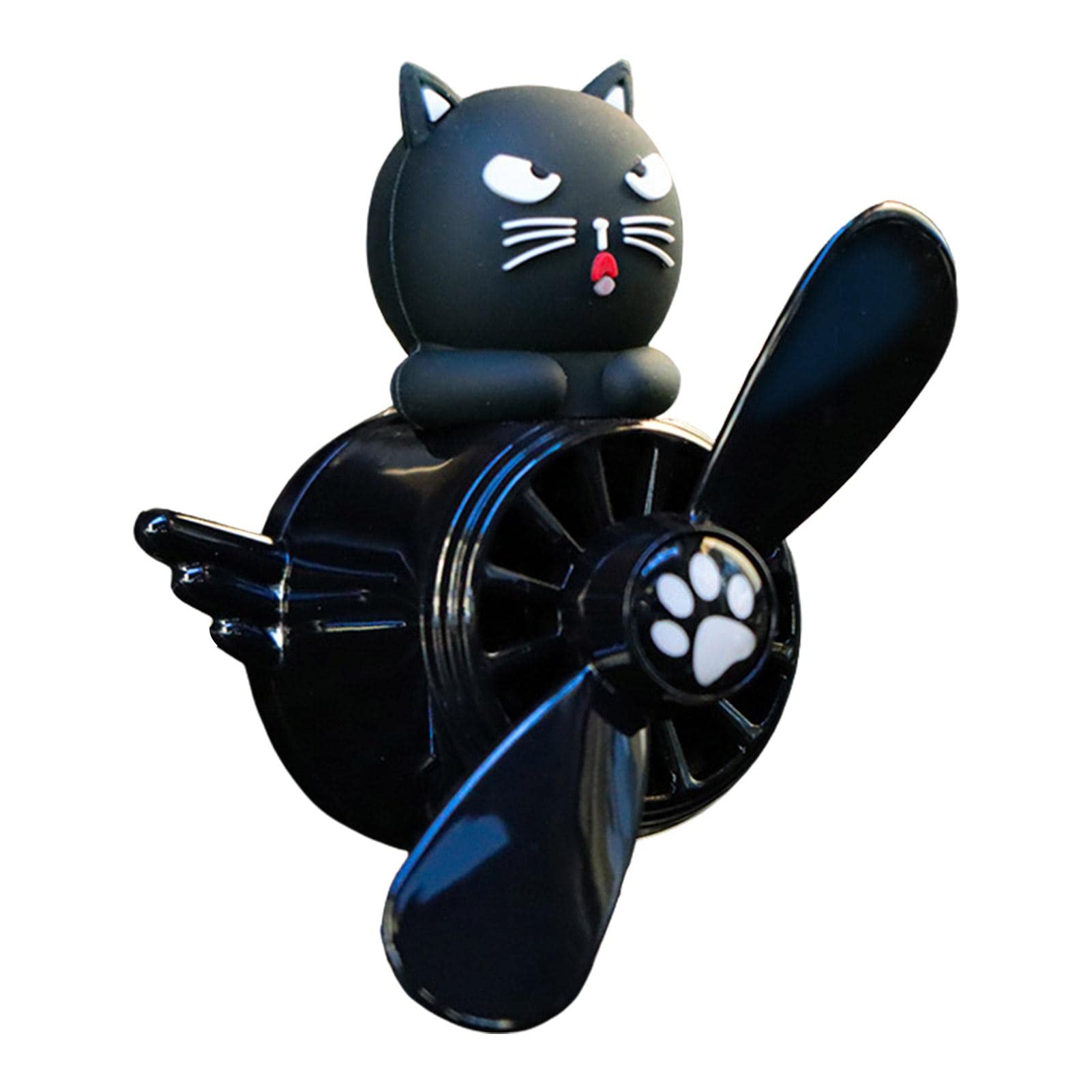 Cartoon Animal Pilot Car Air Freshener - Rotating Propeller Vent Clip Diffuser with Fragrance for Cars | Cute Automotive Air Outlet Fan Decor | Perfect for Road Trips & Daily Commutes
