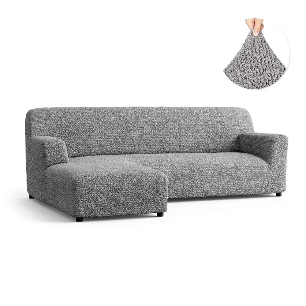 L-Shaped Sofa Slipcover with Left Chaise - Soft Microfiber Stretchable Couch Cover - Perfect for Living Room, Sectional Sofa Protection & Home Decor Upgrade