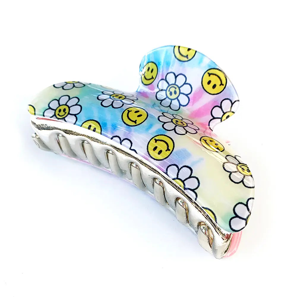 Large Daisy Hair Claw Clip - Strong Hold Hair Claw for Women & Girls - Perfect for Ponytails, Buns & Half-Up Hairstyles - Great for Everyday, Work, Parties & Special Occasions
